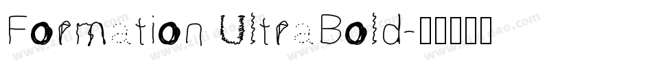 Formation UltraBold字体转换